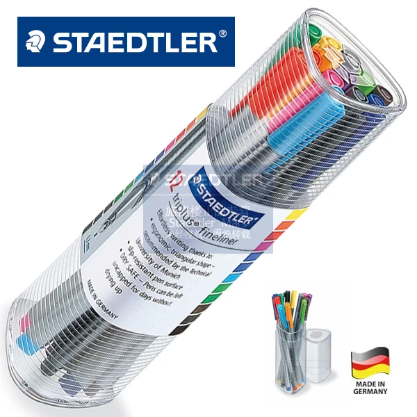 LifeMaster Staedtler Triplus Fineliner 334 PR12 12 разноцветная ручка для рисования 0 3 мм