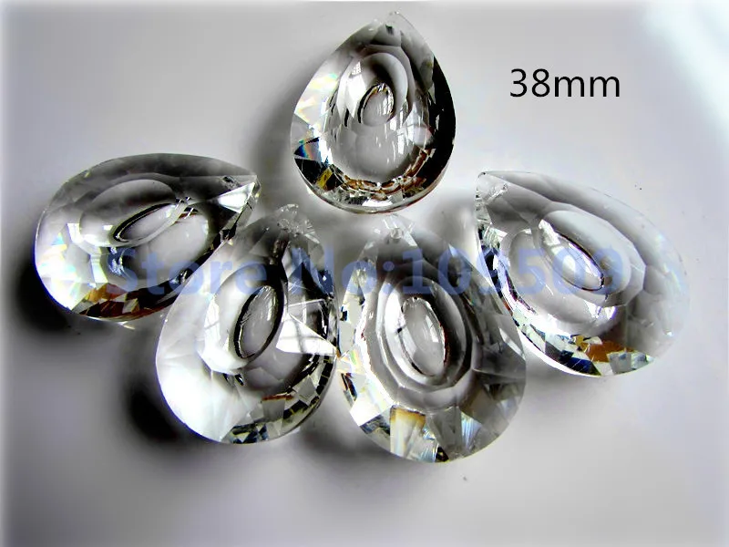 38 мм каплевидный кристалл Призма Глаз Дракона Кристалл солнцезащитный Ловец 50 шт