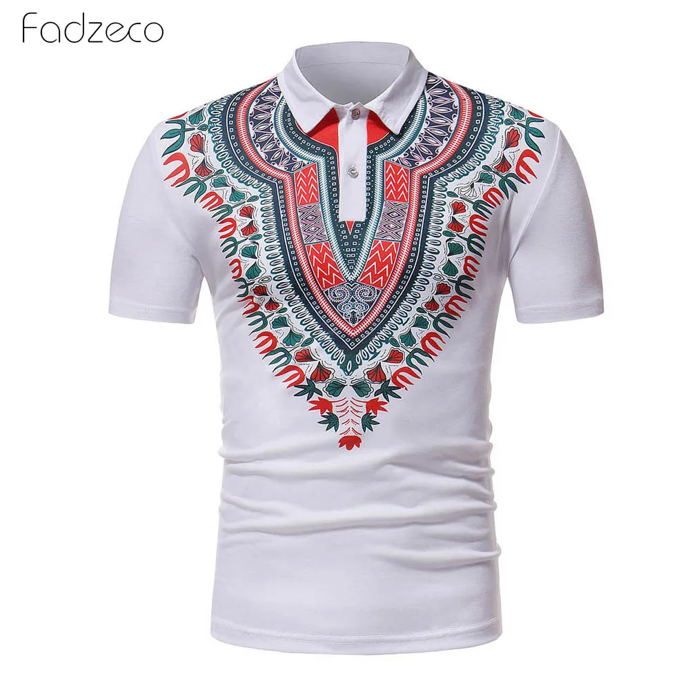 Мужская рубашка с короткими рукавами Fadzeco модная повседневная футболка поло