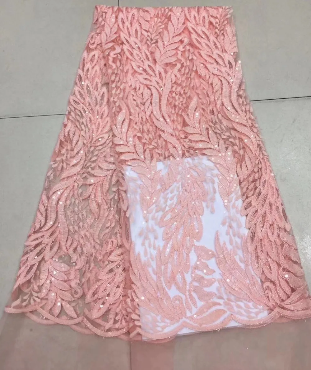

Latest French Nigerian Laces Fabrics High Quality Tulle African Laces Fabric Wedding African French Tulle Lace ML6896