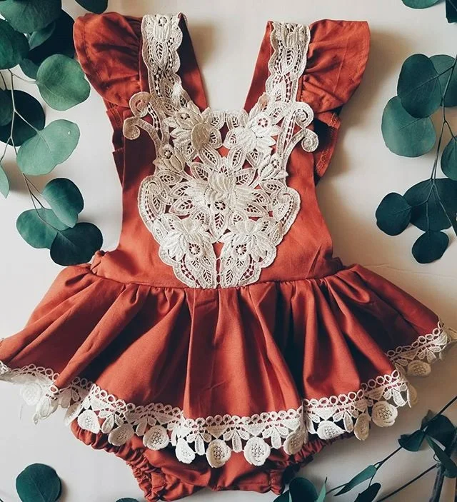 Детская одежда летнее платье для новорожденных девочек боди с коротким рукавом и