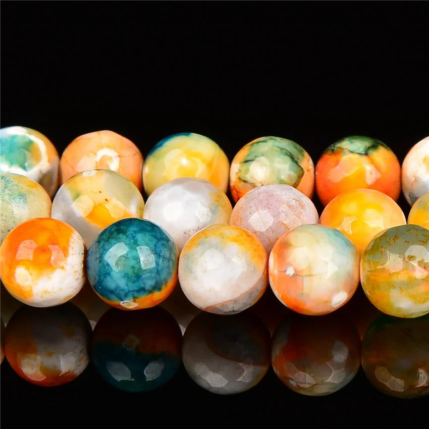 2019 New Arrival 6-10mm Loose Pattern Agat Natural Stone Beads For Needlework Accessories Jewelry DIY | Украшения и аксессуары