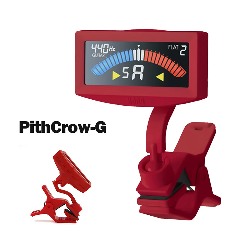 PithCrow-G Red KORG Sledgehammer PithCrow-G PitchHawk-G2 клип-на гитарный тюнер с цветным ЖК-тюнер для гитары/бас/Укулеле - Цвет: PithCrow-G Red
