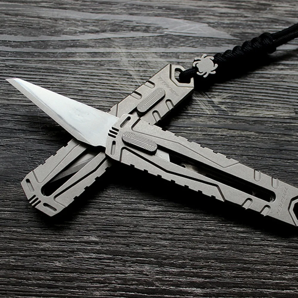 Новый EDC шестерни титановый нож точные ЧПУ карманные бритвы ножи