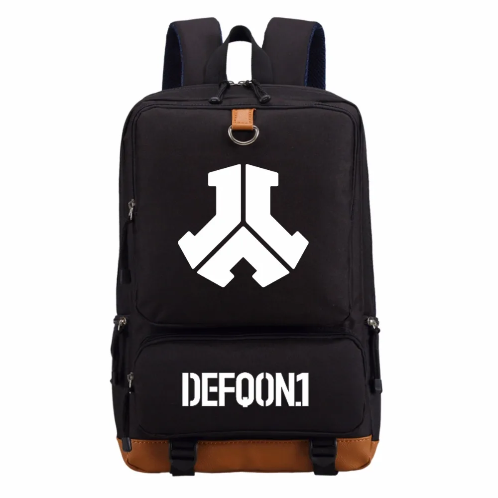 WISHOT Defqon.1 рюкзак рок группы наплечная дорожная школьная сумка для книг подростков