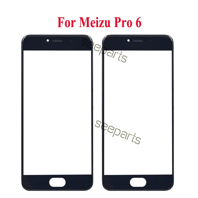 Meizu pro 5 внешняя стеклянная линза meizu pro 7 Plus Переднее стекло meizu pro 6 Plus панель экрана Запасные части meizu pro 7 переднее стекло