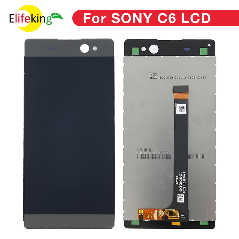

For Sony Xperia XA Ultra LCD F3211 F3212 F3215 F3216 F3213 LCD Display Touch Screen Digitizer Frame Replacement for sony C6 LCD