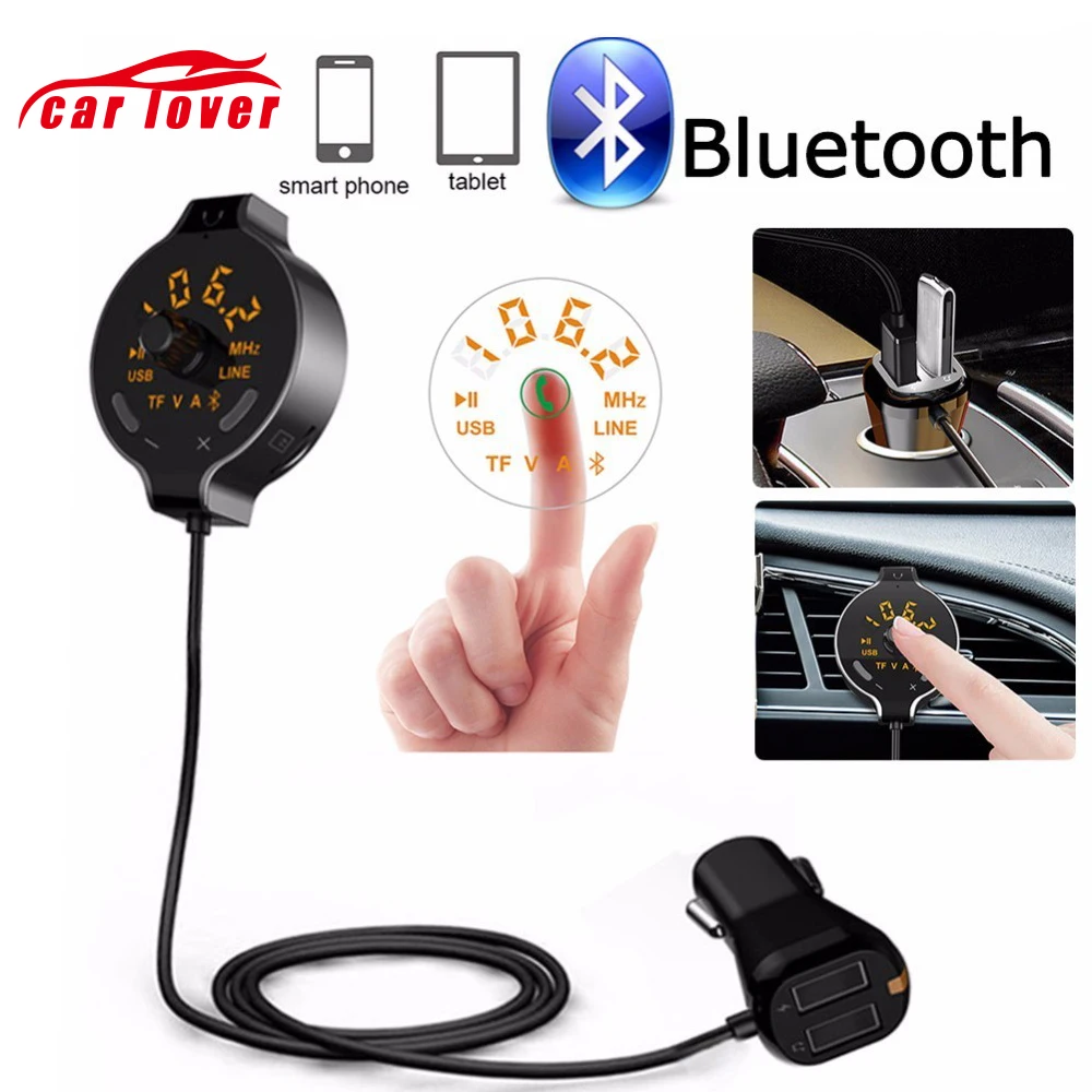 FM передатчик Bluetooth автомобильный комплект громкой связи аудио mp3-плеер с