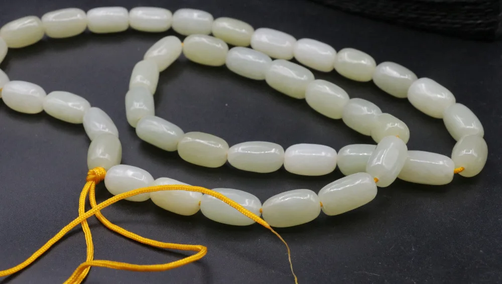 

Набор Hetian Jade DIY 40 шт бисер китайский Hetian Jade Pebble Raw Bead M Размер для DIY