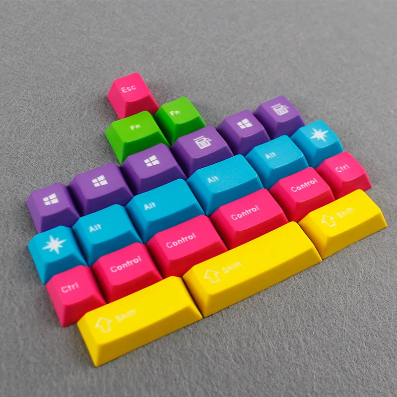 24 клавиши ENJOYPBT CMYW пустые верхние печатные Вишневый профиль пропитка резьба