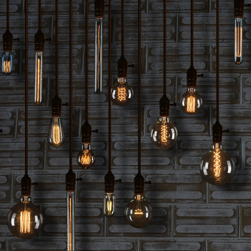 Винтажная лампа накаливания Эдисона серии T30 в стиле ретро лампы E26/E27 110 В 220 T265 T215