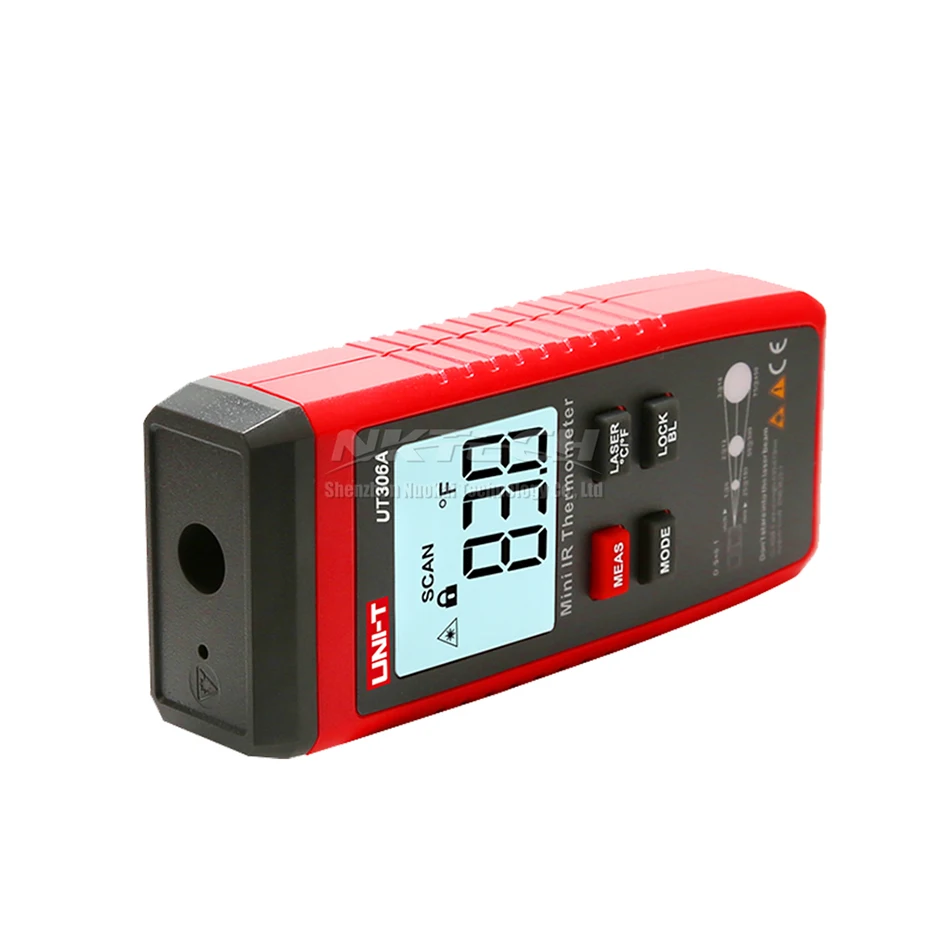 UNI-T UT306A мини ЖК-дисплей инфракрасный термометр-35 ~ 300C/- Большой размерный ряд (31-572F