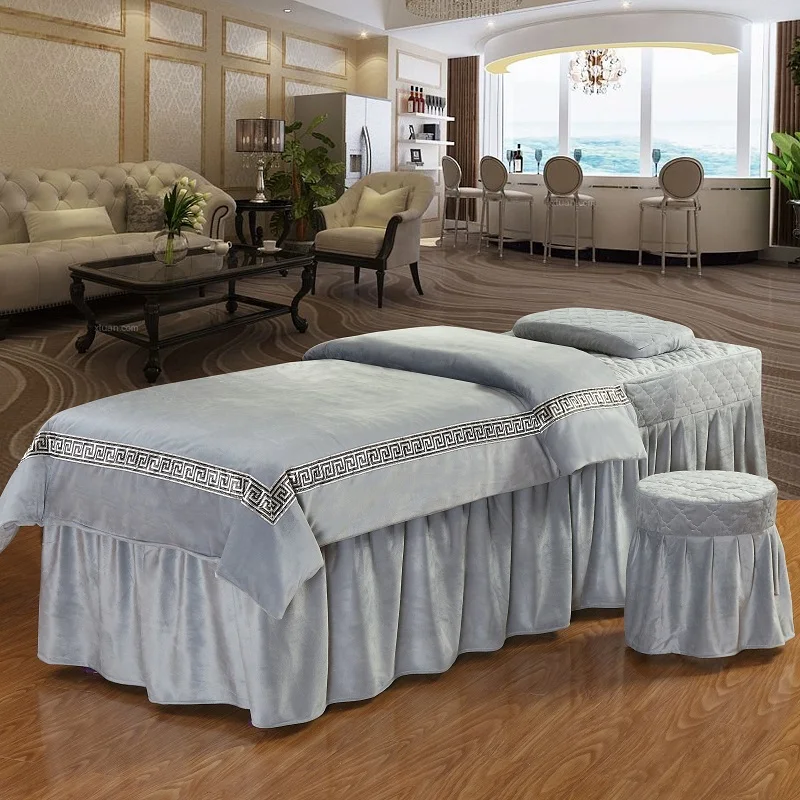 Комплект постельного белья с пододеяльником и юбкой 4 шт. | Дом сад