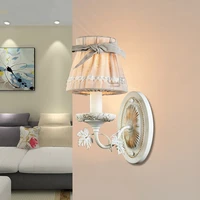 french garden butterfly knot wall lamp princess bedroom bedroom american creative pink wall lamp free shipping