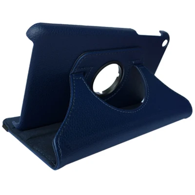 dark blue Кожаный флип-чехол с поворотом на 360 градусов для huawei MediaPad T1 701u, чехол для планшета huawei T1 7,0 T1-701u, чехол для планшета с Lychee рисунком+ ручка - Цвет: dark blue