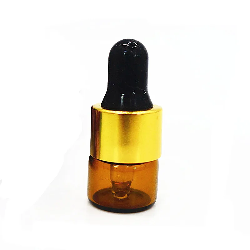 Фото Пустая бутылка из янтарного коричневого стекла 20 шт./лот 1 мл|cosmetic bottle|bottle emptyperfume