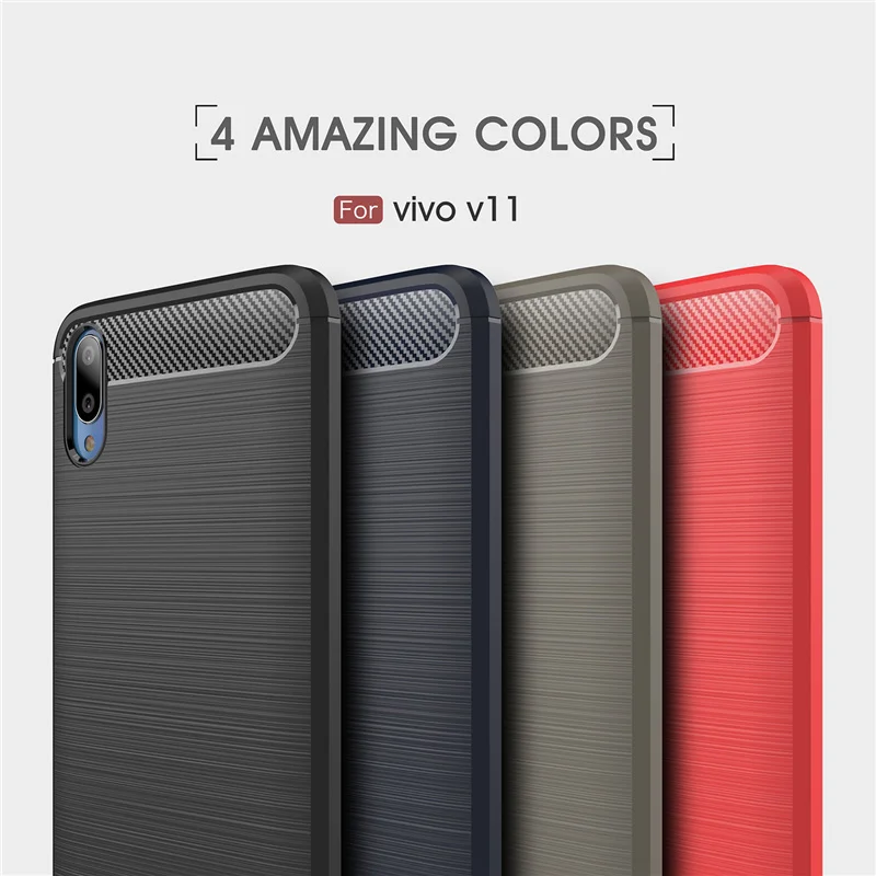 Чехол wolfsay для Vivo V11 Pro Мягкий ТПУ защитный резиновый чехол телефона силиконовый