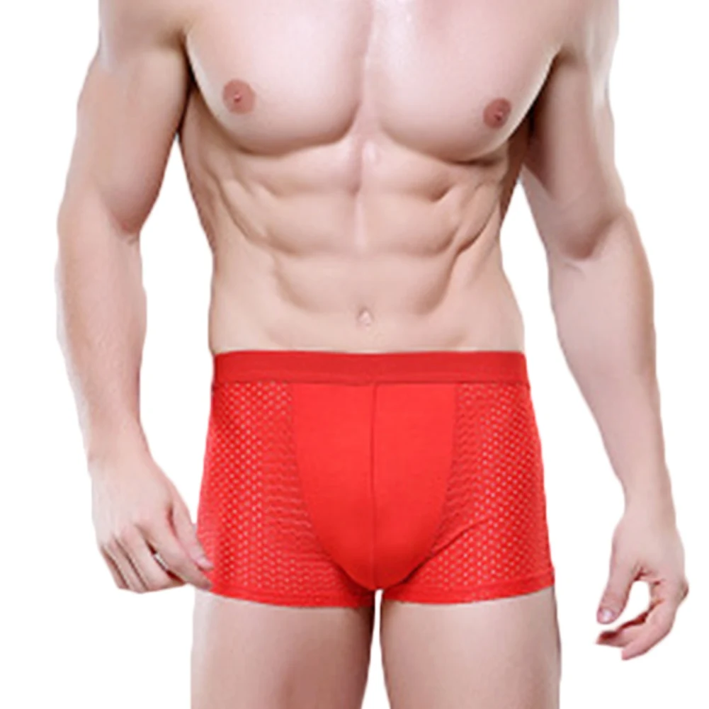 YJSFG дом для мужчин мужские трусы боксеры дышащая сетка шелк четыре угла нижнее