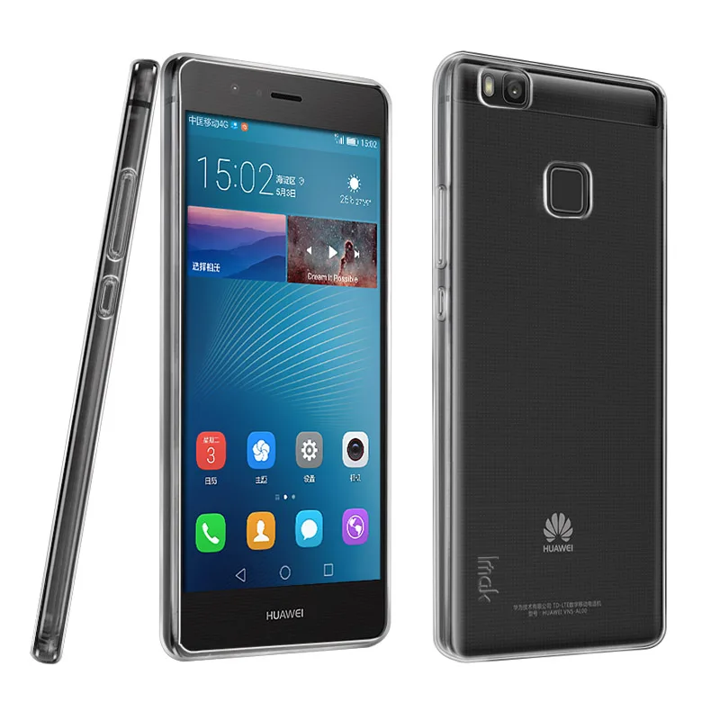 IMAK Ультратонкий Мягкий ТПУ чехол для huawei P9 Lite/G9 Lite VNS-L21 VNS-L22 VNS-L23 прозрачный кейс на