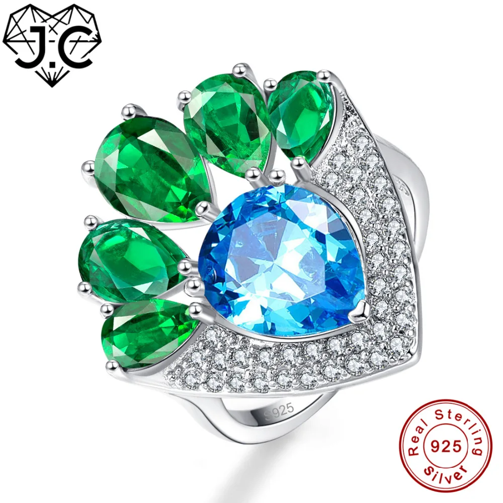 Женское кольцо из серебра 925 пробы с аметистом и изумрудом|ring size|ring size 6ring ring |