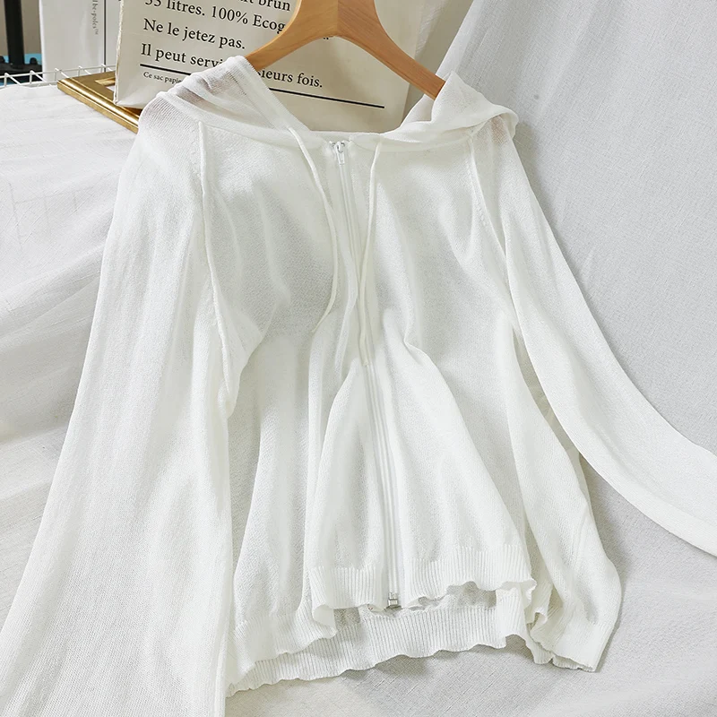 Женский кардиган с капюшоном весна-осень 2019 повседневная куртка карамельных