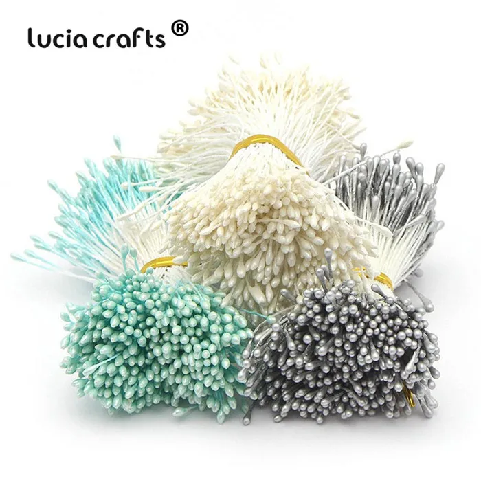 Mix Colors 2 Lucia crafts 576 шт 1 мм разноцветный цветок тычинки цветочные украшения торта Двойные головки DIY материалы ручной работы C1301 - Цвет: Mix Colors 2