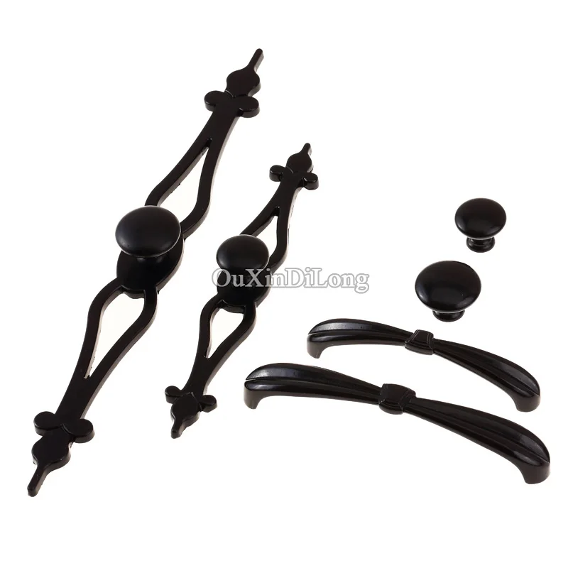 10 шт. европейская Черная кухонная дверь мебельные ручки шкаф ящик комод и |