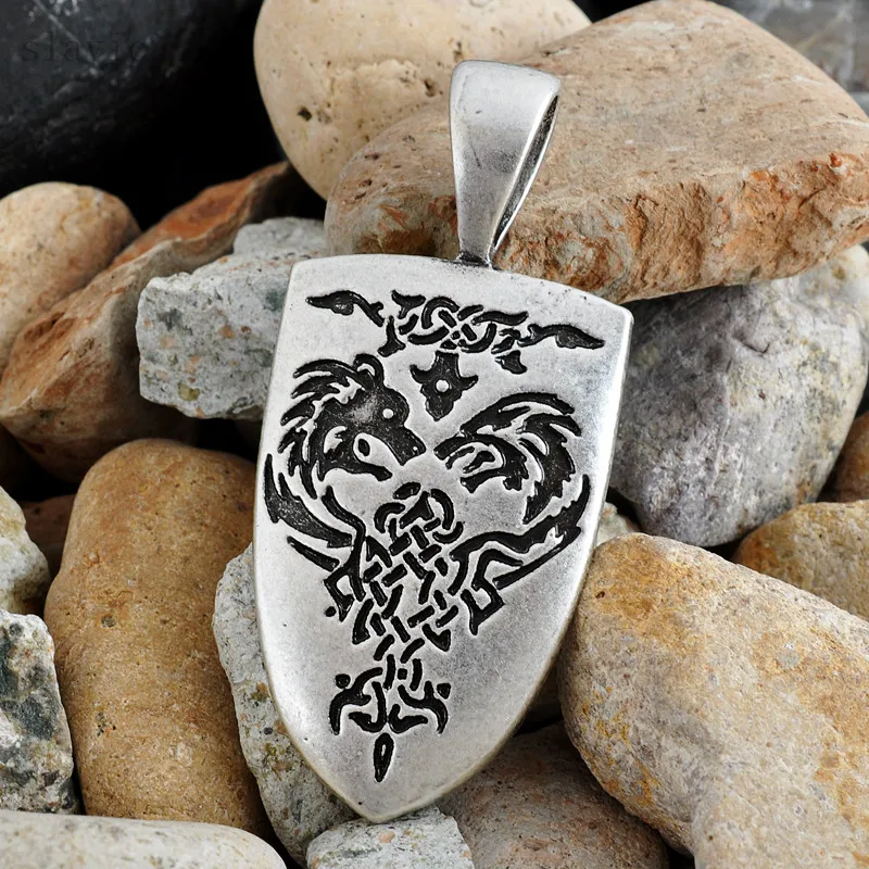 Волк Тотем щит орла подвеска амулет норсе викингов этнические ювелирные изделия