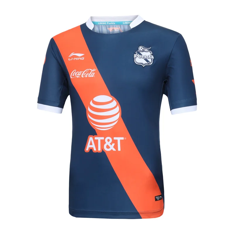 Li-Ning Мужская футбольная Футболка для клуба Puebla, быстросохнущая дышащая Спортивная футболка с подкладкой, AAYN345 MTS3055