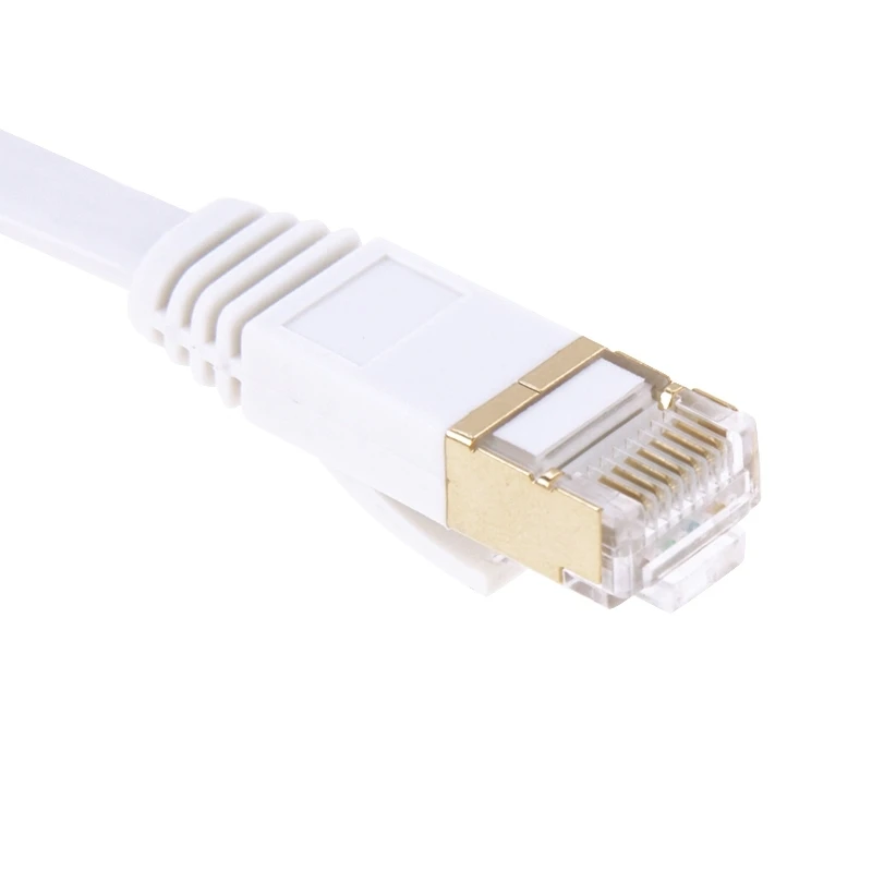 1/2/3 м позолоченная головка CAT7 высокоскоростной 10 Гбит/с ультра-тонкий плоский