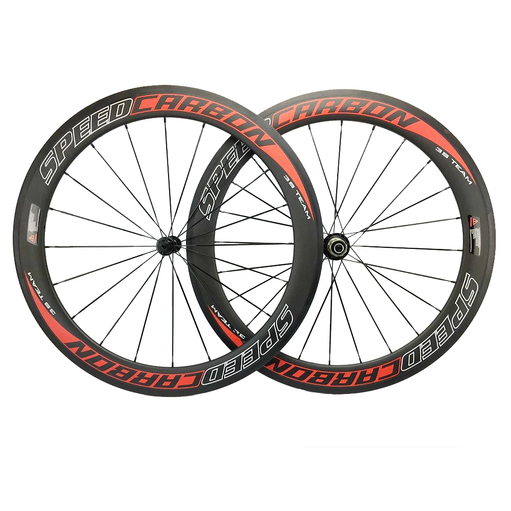 60 мм полностью Углеродные колеса для шоссейного велосипеда колес клиновидные
