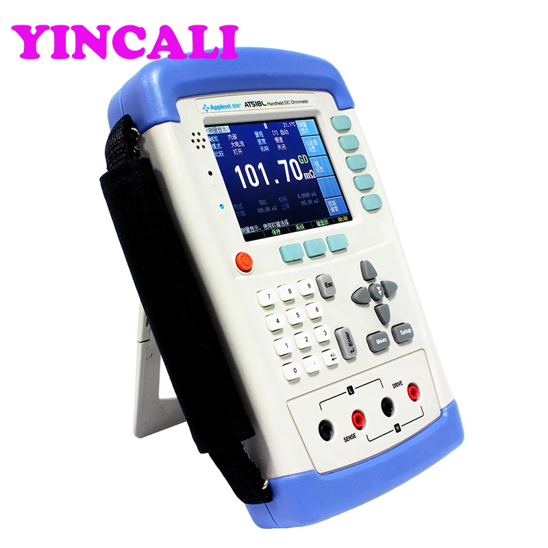 

Handheld DC Milliohm Meter AT518L Digital DC Resistance Meter Tester TFT-LCD Display Portable Micro Ohmmeter
