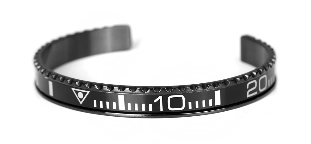 Модный Спидометр Pulsera Life style brasalete Titanio пистолет Черный Нержавеющая сталь манжета браслет "Спидометр" браслеты для мужчин