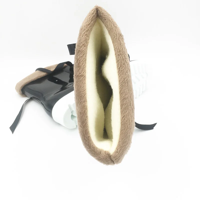 Aleafalling модные на шнуровке высокие непромокаемые сапоги плоской платформе из