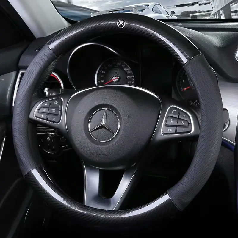 Крышка рулевого колеса автомобиля 37 38 см 1" для Mercedes-Benz GLK GLE GLS GL ML GLC Class GLK260 GLC200 LG350 ML300 GL3320 GLS400