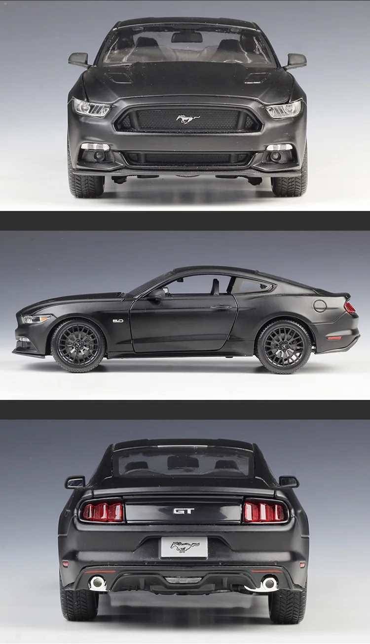 1:18 Maisto Ford Mustang GT матовый черный/оранжевый/желтый/синий/красный литой модельный автомобиль