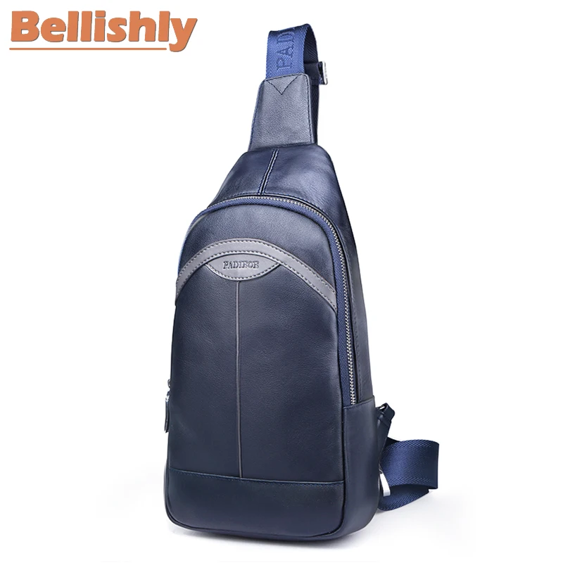 Bellishly для мужчин's Crossbody поясные сумки мужчин дизайнер пояса из натуральной кожи