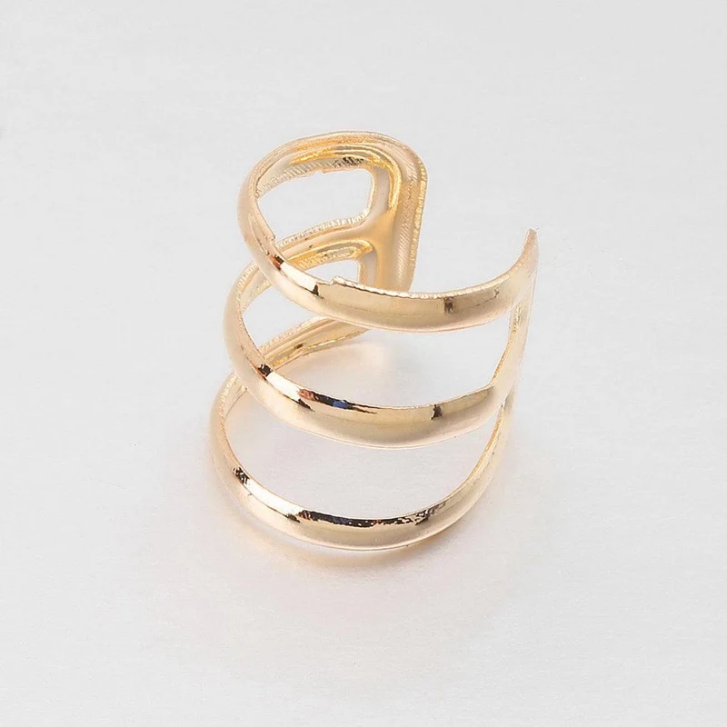 LASPERAL 2018 1PC Punk Rock Ear Clip Cuff Wrap Earring No Piercing-Clip On Silver Gold Alloy Earings Party Jewelry Brinco | Украшения и