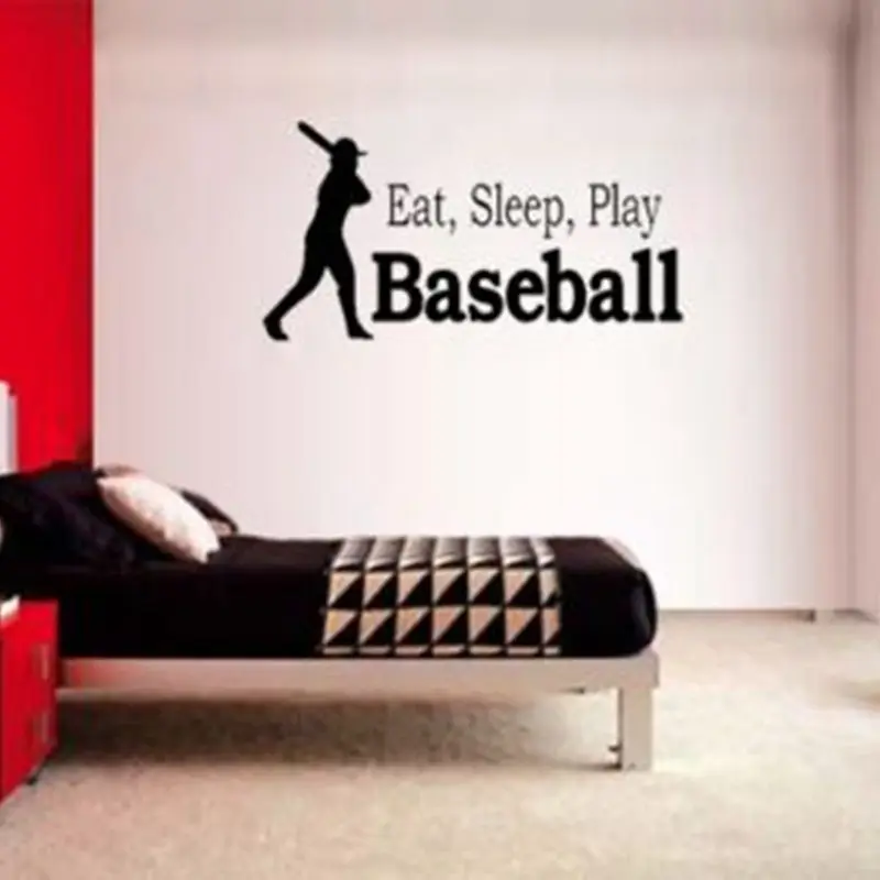 DCTAL Baseball Car Windows Sticker Sports Decal Posters Vinyl Wall Decals Pegatina Decor Mural | Дом и сад