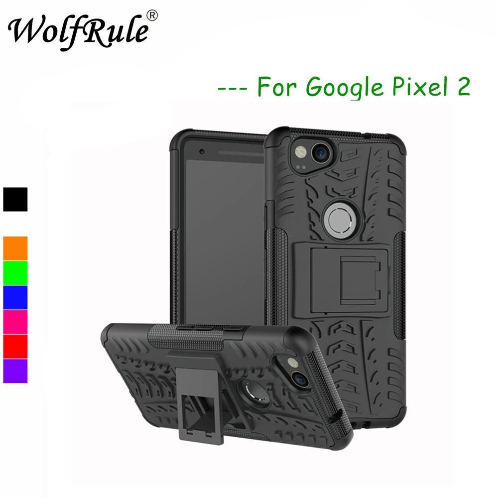 

WolfRule For Phone Case Google Pixel 2 cover Dual Layer Armor Case For Google Pixel 2 Case Silicone TPU Shell For Google Pixel 2