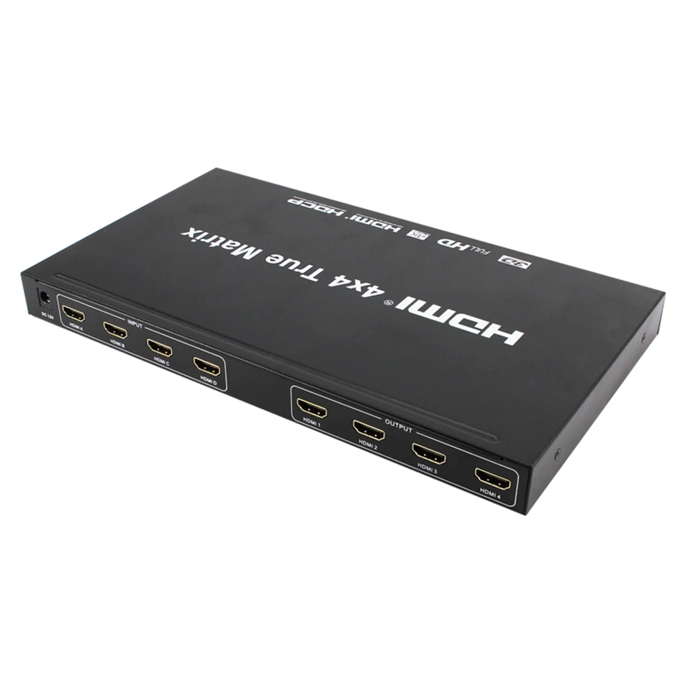 KVM HDMI коммутатор 4 в 4 Выход HD видео коммутатор Версия 1,4 поддерживает 4 к 2 к 3D ТВ разветвитель HDMI матрица