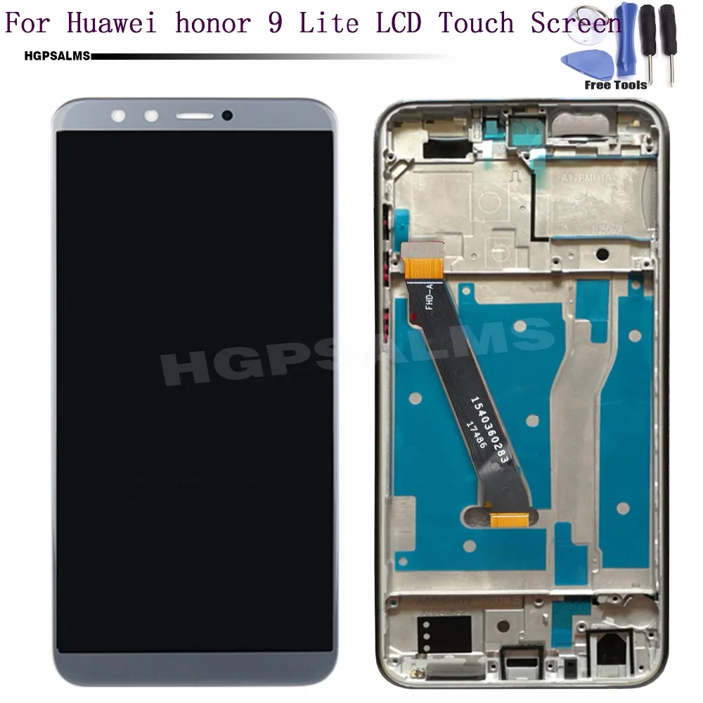 Для huawei honor 9 Lite ЖК дисплей сенсорный экран дигитайзер стекло в сборе с рамкой +