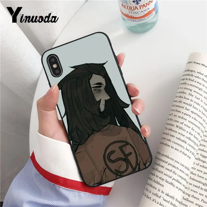 Yinuoda Sally Face игровой чехол черный мягкий для телефона iPhone 8 7 6 6S Plus 5 5S SE XR X XS MAX Coque