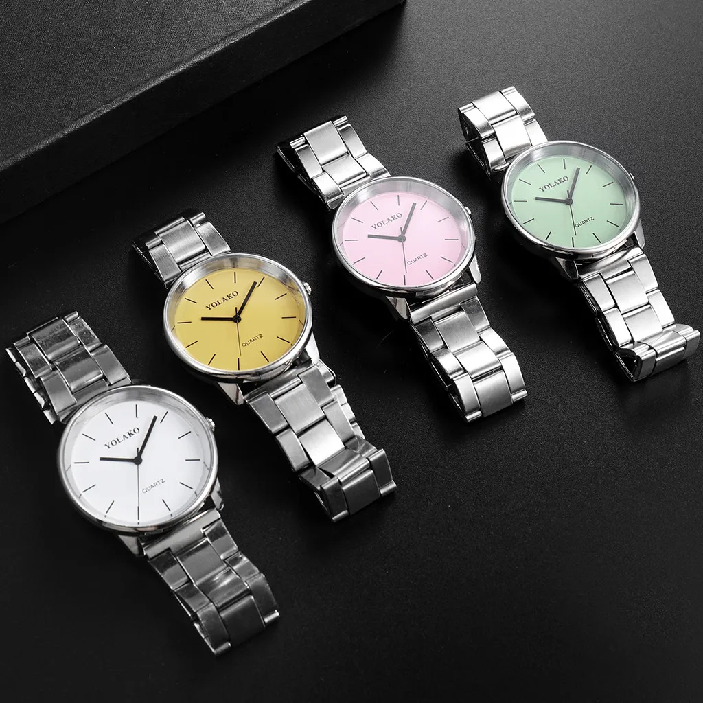 

New 2021 Fashion Elegant Quartz Women's Watch Silver Steel Strip Fashion Ladies Steel Belt Watch Wild Lady Creative FashionGift