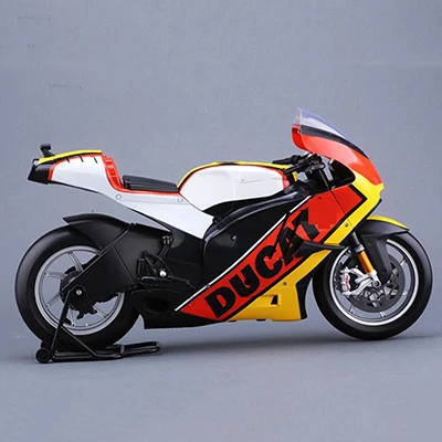 DUCA Yellow 1:6 масштаб KTM Мотоцикл литье под давлением GP гоночные велосипеды уличные игрушки в форме мотоциклов для экшн-фигуры сцены строительство дисплей - Цвет: DUCA Yellow