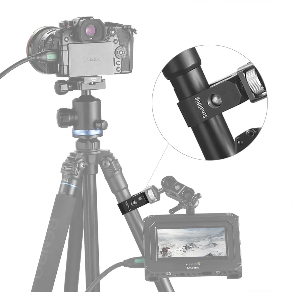 SmallRig 10-55 мм Супер зажим с 1/" и Arri локационное отверстие для Nato Rail/Arri Локация Волшебная рукоятка/монитор/светильник/стержень-2220