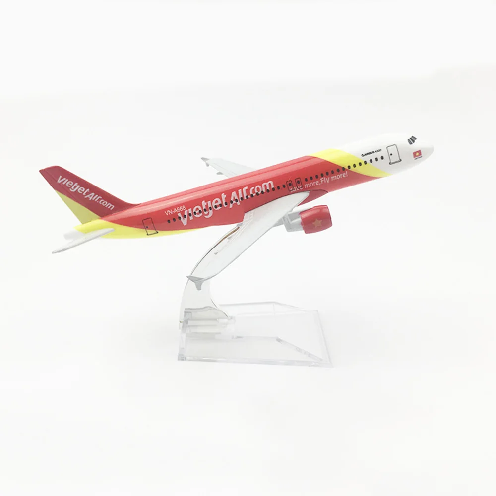 1/400 весы Airbus A320 VietJet Air Vietnam Airlines модель самолета из сплава 16 см детские игрушки