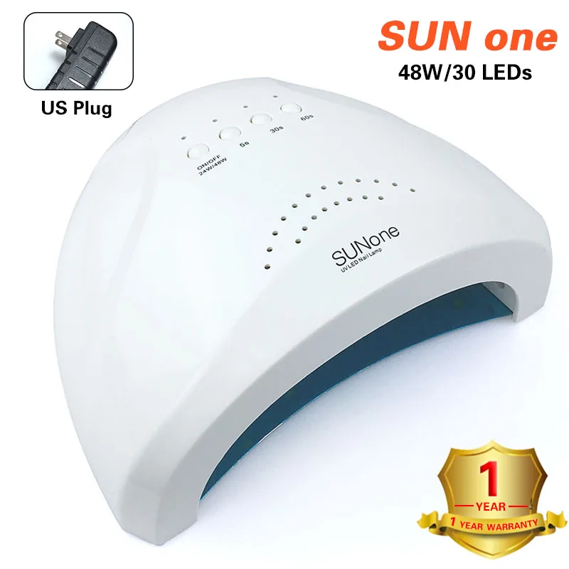 Sunone 48W Бренд SUNone 48 Вт/36 Вт Светодиодный УФ-лампа Сушилка для ногтей для отверждения гель-лака художественный инструмент светильник для ногтей 5S ногтей 30S 60S маникюрный аппарат - Цвет: Sunone 48W