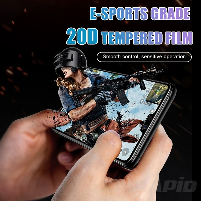 Защитное стекло 20D подходит для samsung Galaxy A10 A30 A50 A8 A7 2018 M10 M20 M30 Защитная пленка