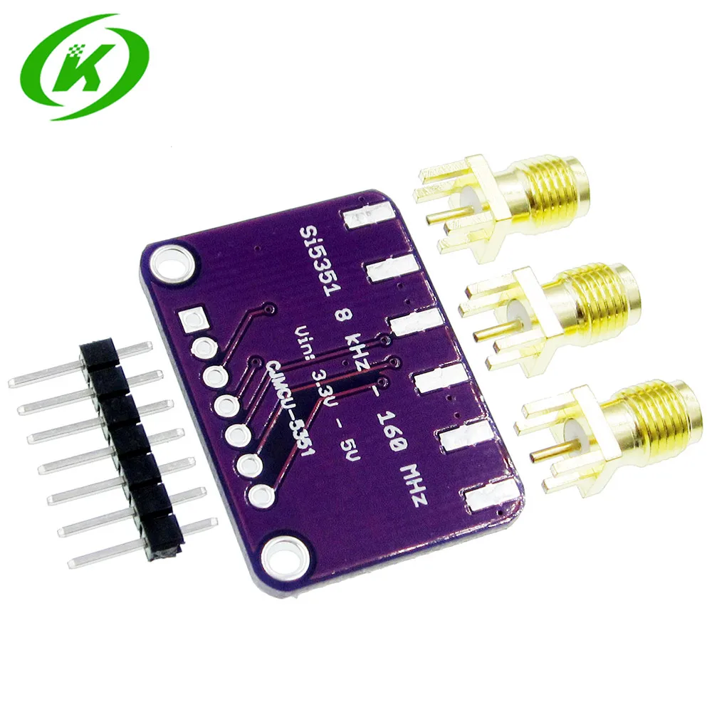 CJMCU 5351 Si5351A Si5351 I2C 25MHZ часы контроллера генератор Breakout Board 8KHz до 160MHz 3 5VDC|Запасные